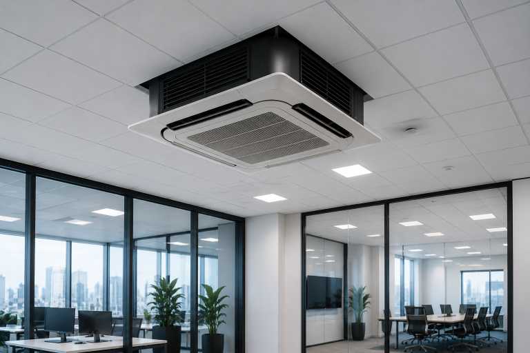 Climatiseur suspendu dans bureau