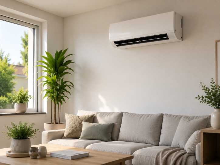 Intérieur lumineux avec canapé confortable
